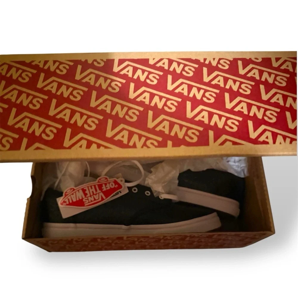 NEW Glitter Black Vans Off The Wall Sparkle Low Top Sneaker Atwood Lilac Snow